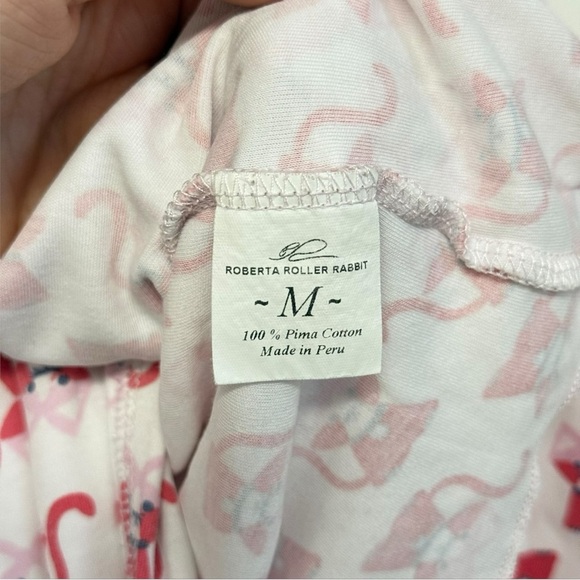 Roberta Roller Rabbit Pink Red Cats Sz M - Picture 4 of 5